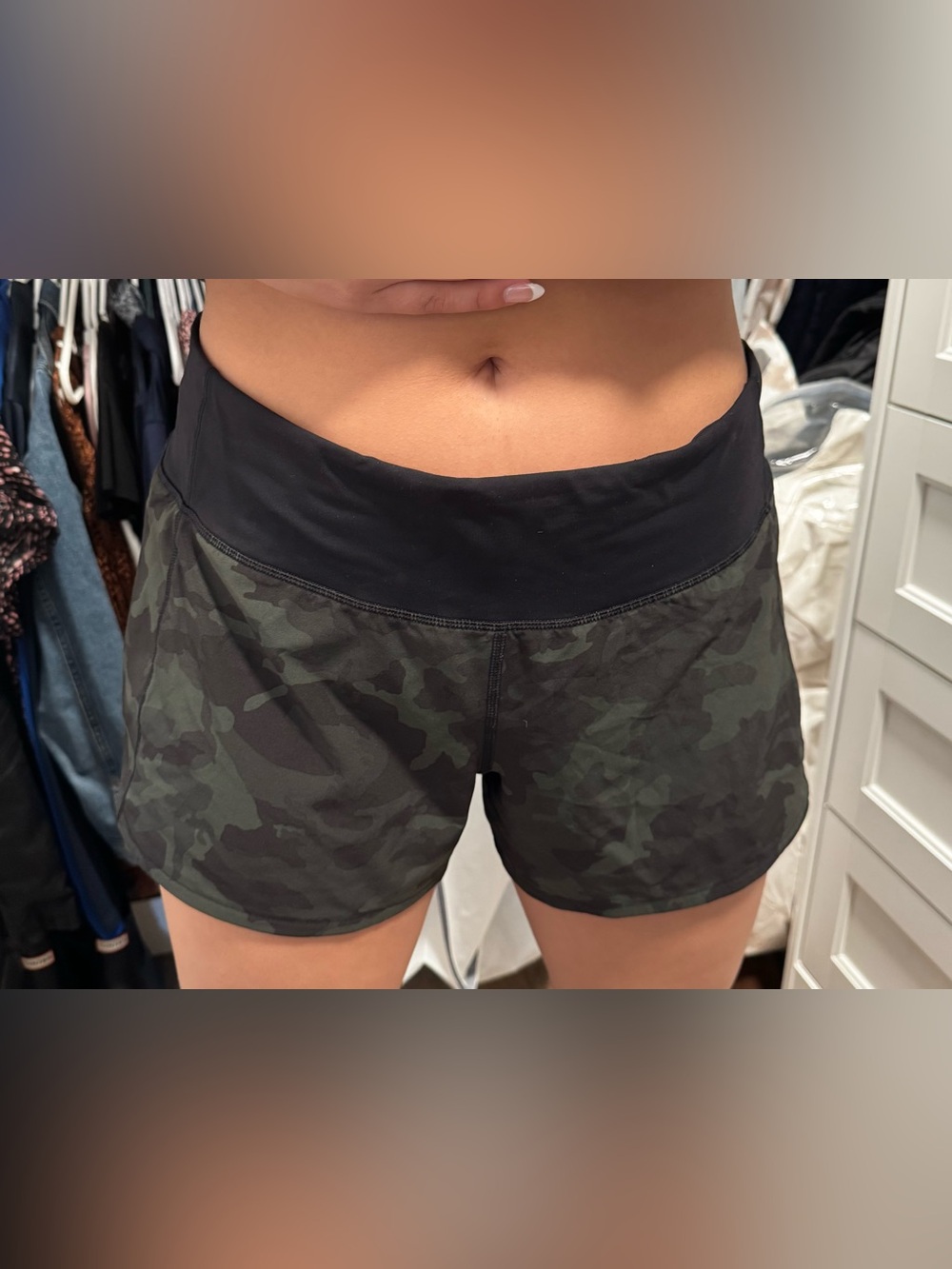 lululemon athletica Camouflage High-Rise speed up short 4”